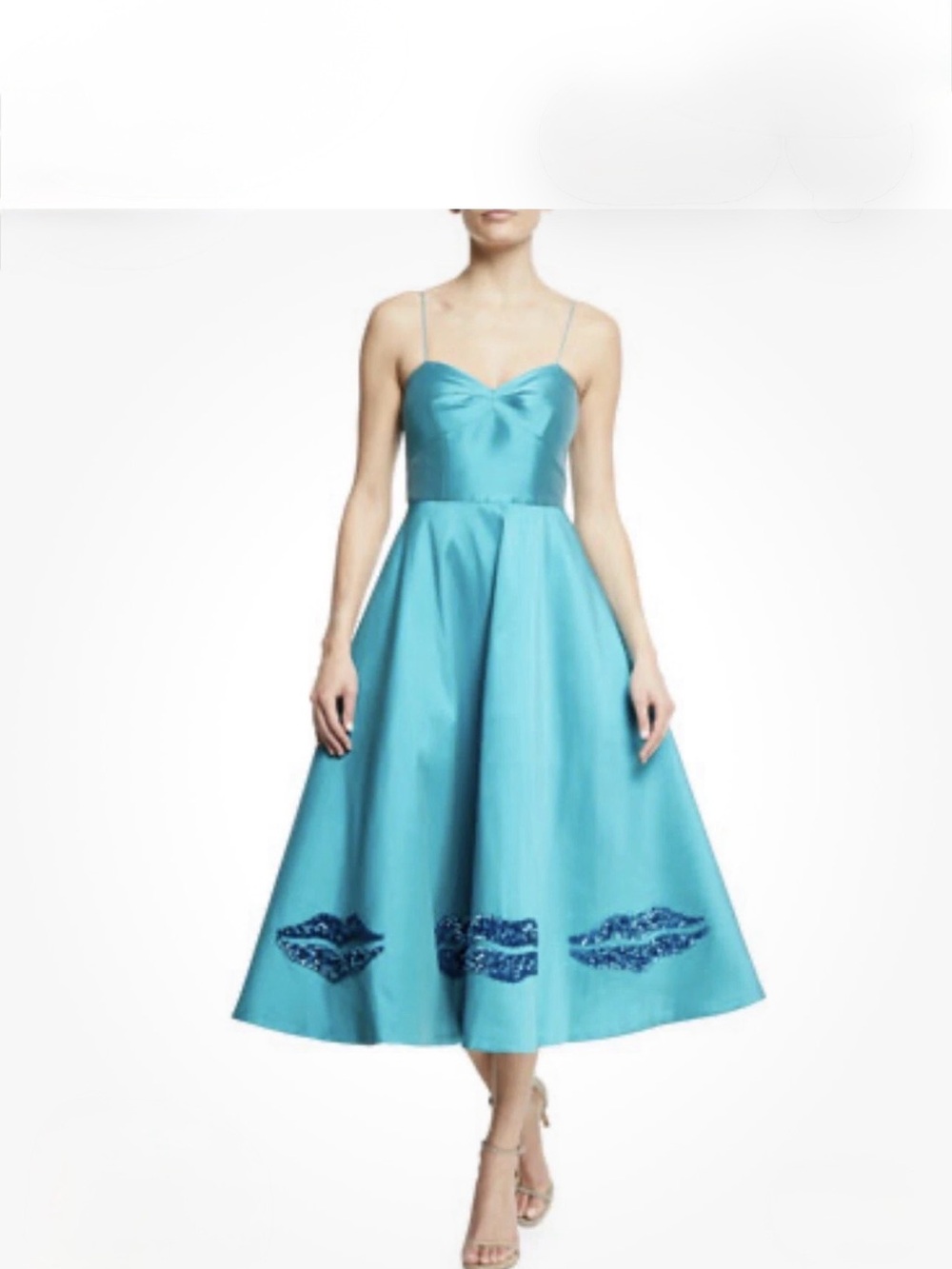 NEW With tags TEAL Sachin and Babi Tea Length dress SZ 2 Retail $649